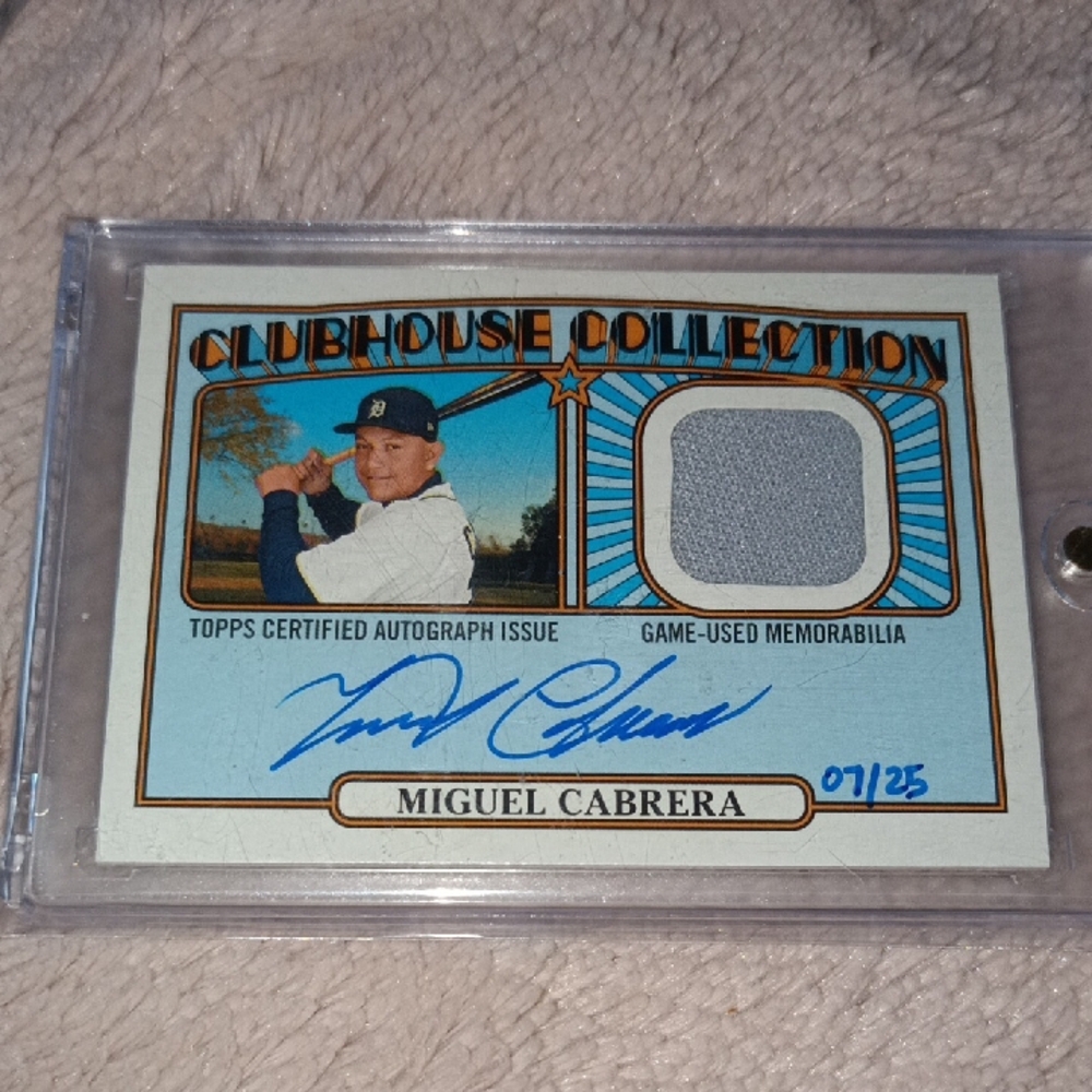 Miguel Cabrera Auto/25 CCAR-MC
